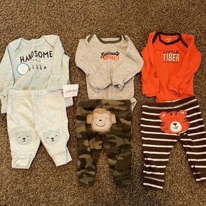 3 Newborn Boy Outfits